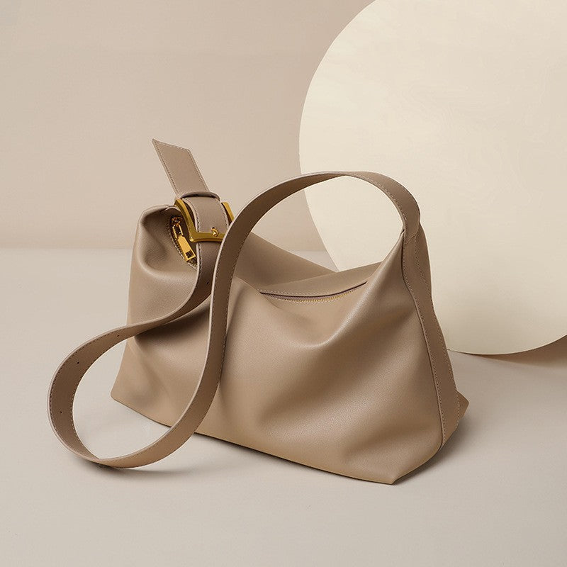 Soft Cowhide Large Capacity Crossbody Bag