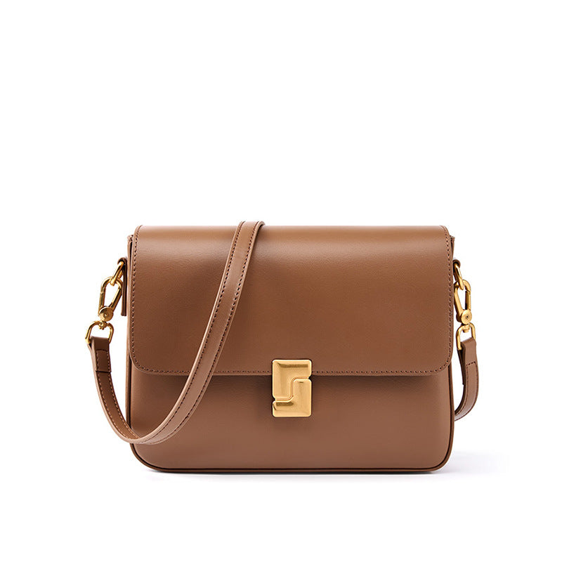Women's commuter leather small square bag