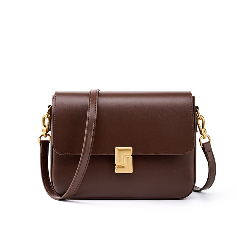 Women's commuter leather small square bag