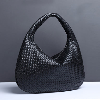 2024 New Hand-woven Hand-held Moon Bag