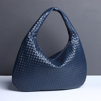 2024 New Hand-woven Hand-held Moon Bag