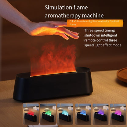 Colorful simulated flame aromatherapy machine