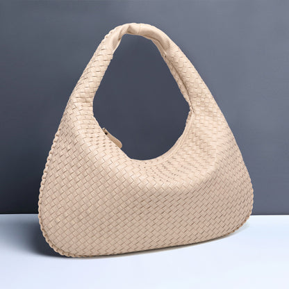 2024 New Hand-woven Hand-held Moon Bag