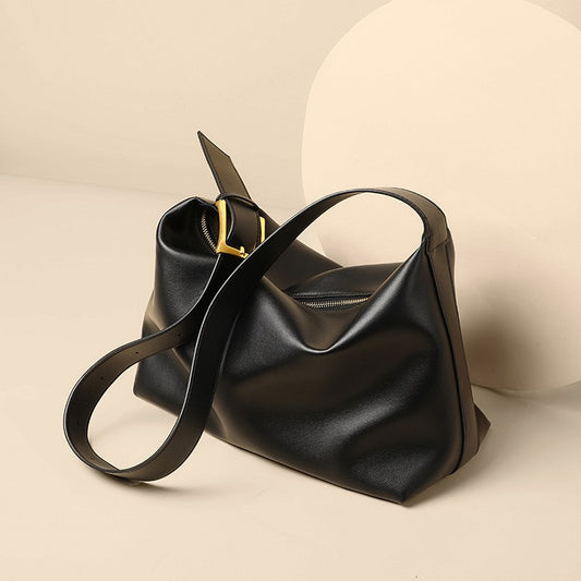 Soft Cowhide Large Capacity Crossbody Bag