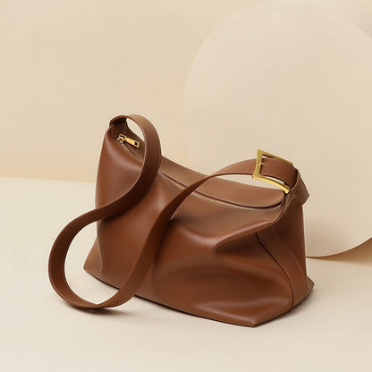 Soft Cowhide Large Capacity Crossbody Bag