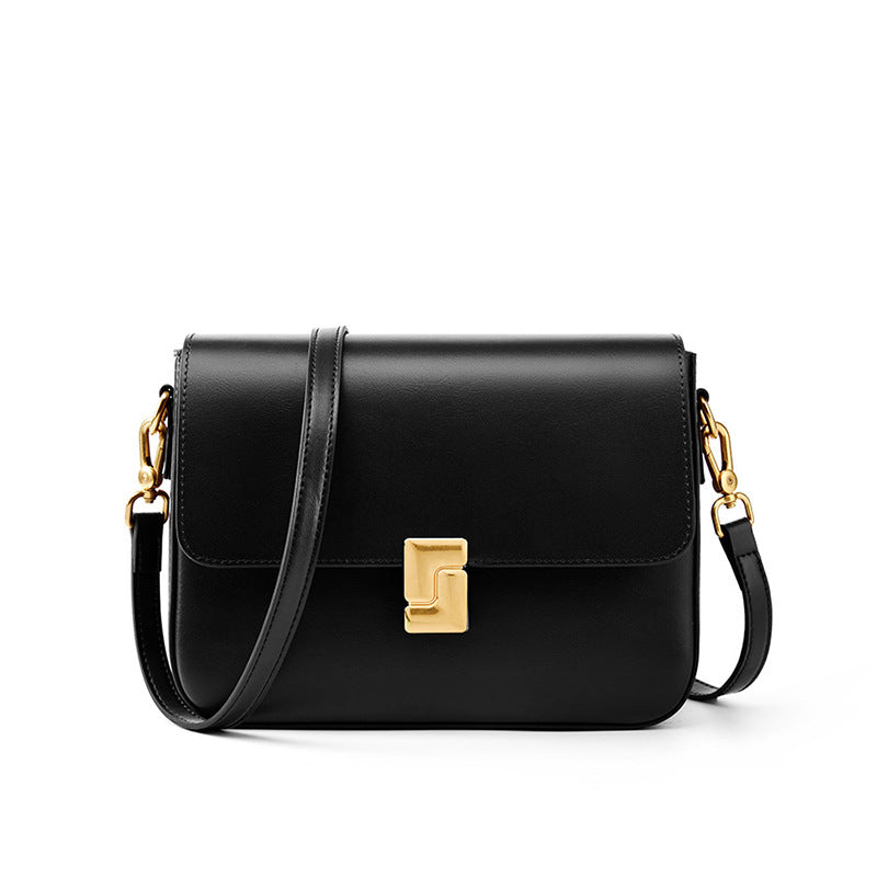 Women's commuter leather small square bag