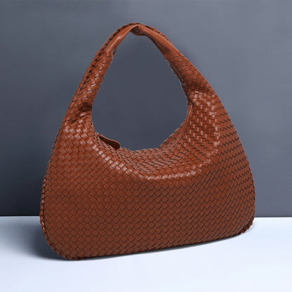 2024 New Hand-woven Hand-held Moon Bag