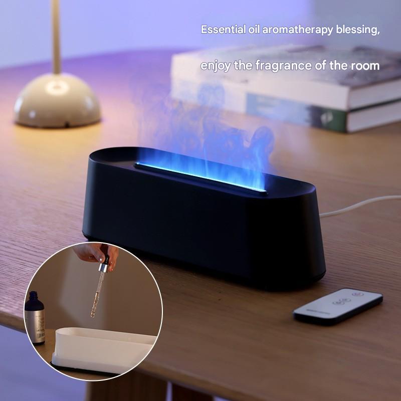 Colorful simulated flame aromatherapy machine