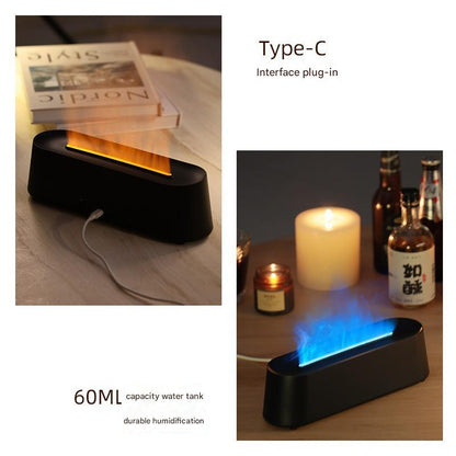 Colorful simulated flame aromatherapy machine