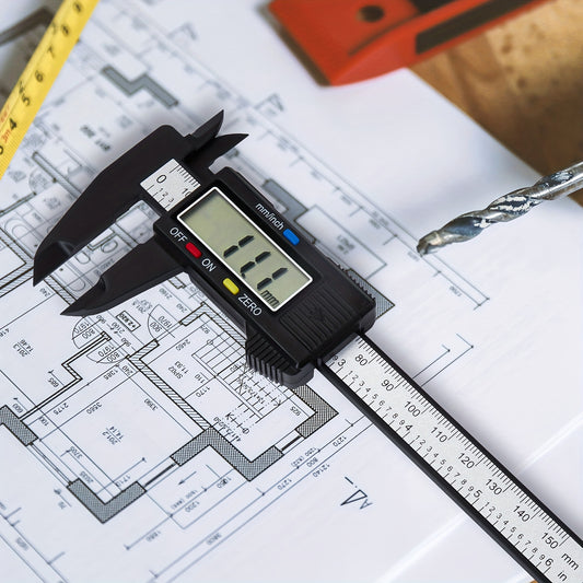 High-Precision Digital Caliper with Large LCD Display